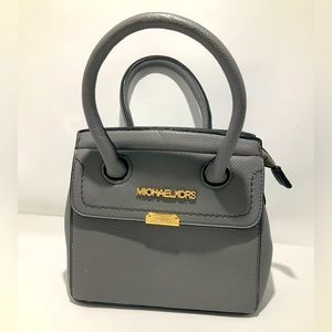 Gray small hand bag